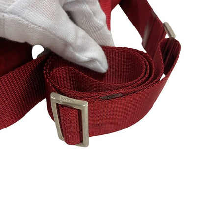 Prada B8994 Triangle Logo Plate Shoulder Bag Cabasn Diagonal Shoulder Brand Red