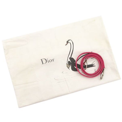 Christian Dior 2way Bag Lady Dior Medium Bag Tweed Pinkish Silver Hardware