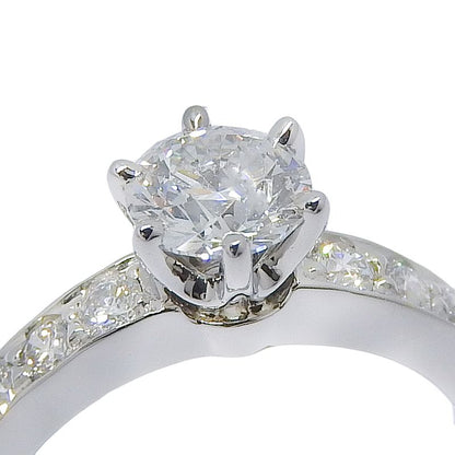 Tiffany & Co Solitaire Half Eternity Pt950platinum × Diamond #4 0.50 Ladies