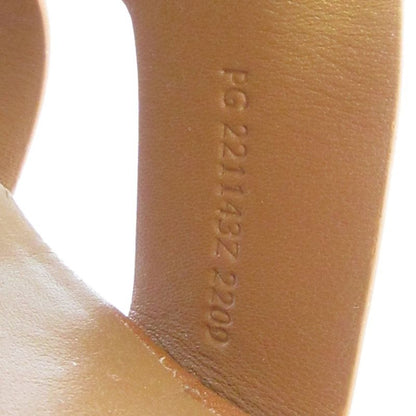 Hermes Espadrille Elda Sandals Size 39 Approx 25.5cm (10.04in) Brown Women's
