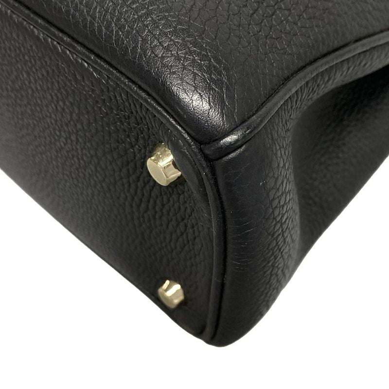 Dior/christian Dior Tote Bag Diorissimo Black Leather