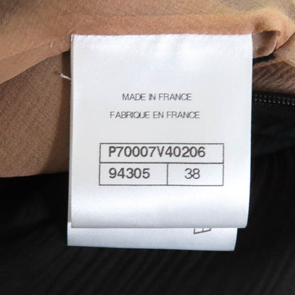 CHANEL P70007 100% Silk With Coco Hardware Side Ribbon Knee-length Chiffon