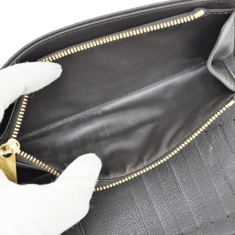Louis Vuitton Long Wallet Portefeuille - Amelia Chocolat Gold Hardware