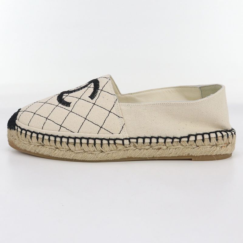 Chanel Espadrille Coco Marc Espadrille Canvas Scuff Deuce