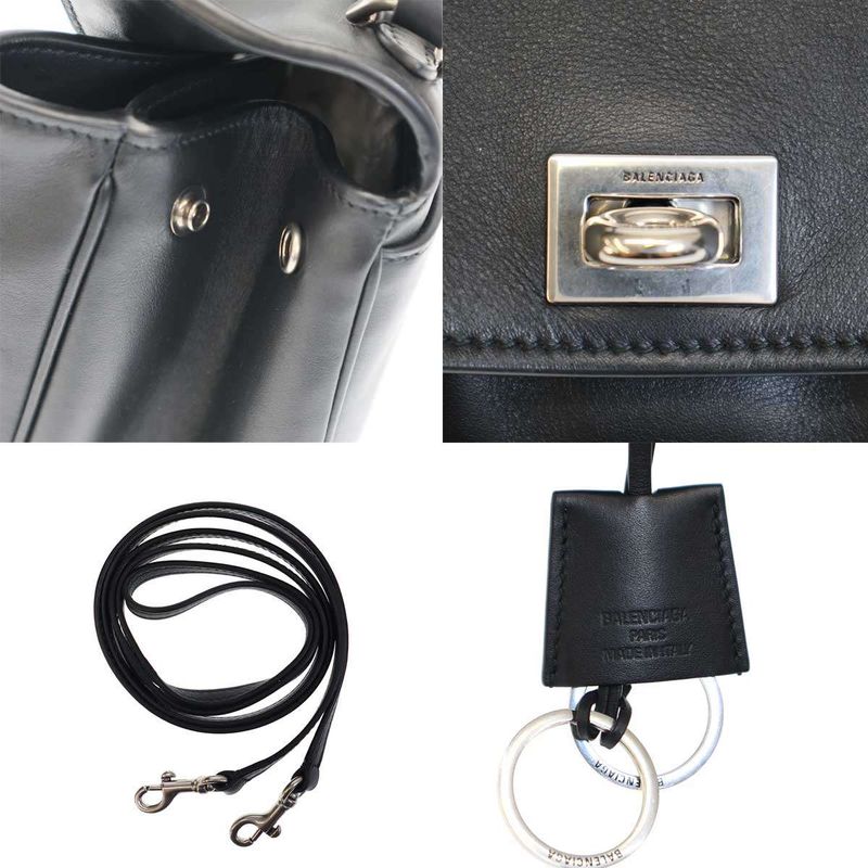 Balenciaga Rodeo Mini Bag Rodeo Mini Leather Shoulder Bag 795456 Black