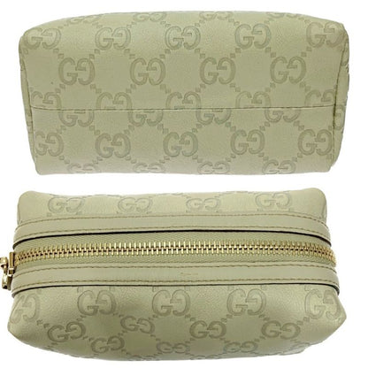 Gucci 153228-2888 Gucci Guccissima Leather Pouch Beige 400751 Pouch