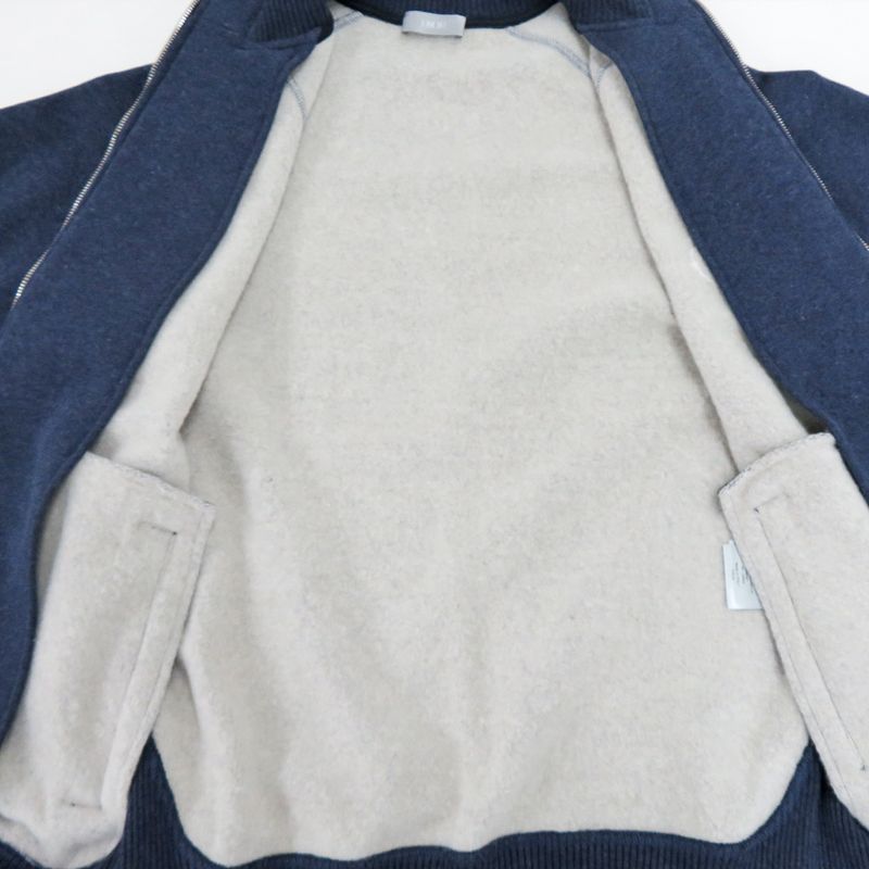 Dior Zip Up Blouson Jacket Long Sleeve 213j434a0796 Navy - XS Logo