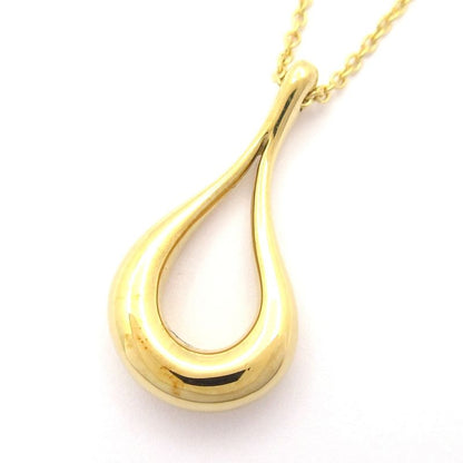 Tiffany & Co Necklace Open Teardrop 18K Yellow Gold