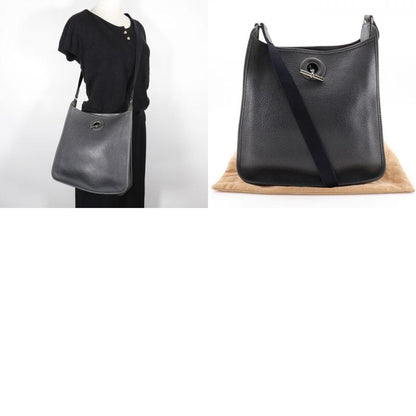 Hermes Vespa 28 Leather Gray □C Ladies Shoulder Bag