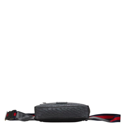 Gucci GG Supreme Sherry Line Body Bag Belt Bag Waist Bag 474293 Black Multicolor