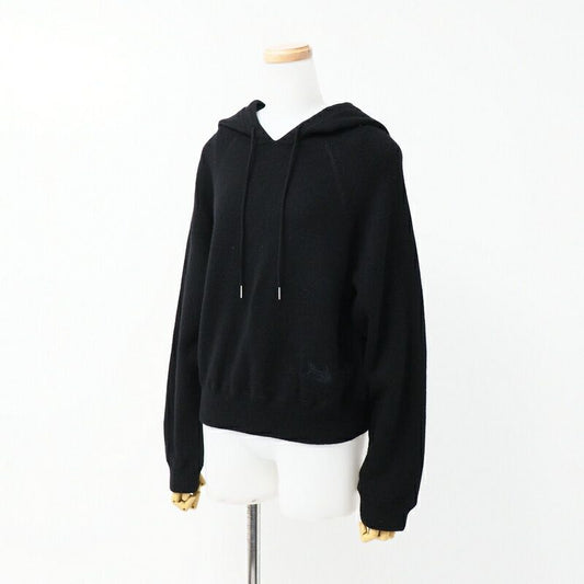 Celine Hoodie Size S Eddy Period Cashmere Knit Hoodie Black Made In Italy