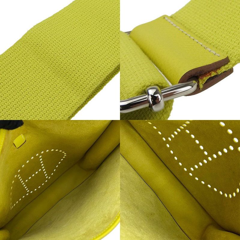 Hermes Shoulder Bag Crossbody Evelyne 3GM □JO Engraved Epson Fluorescent Yellow