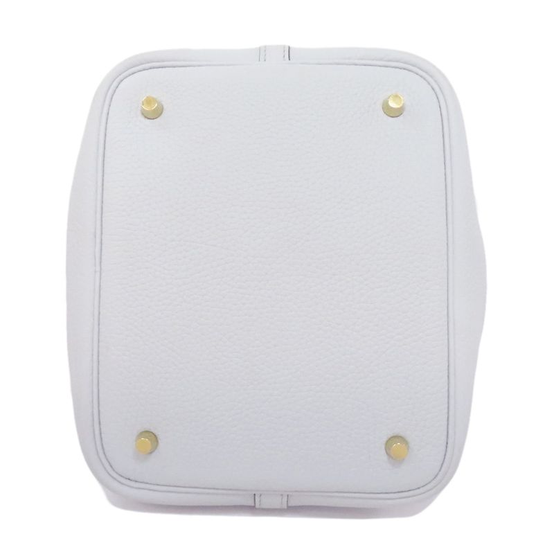 Hermes Picotin Lock MM Gold Hardware Handbag Taurillon Women