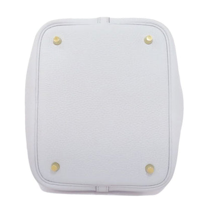 Hermes Picotin Lock MM Gold Hardware Handbag Taurillon Women