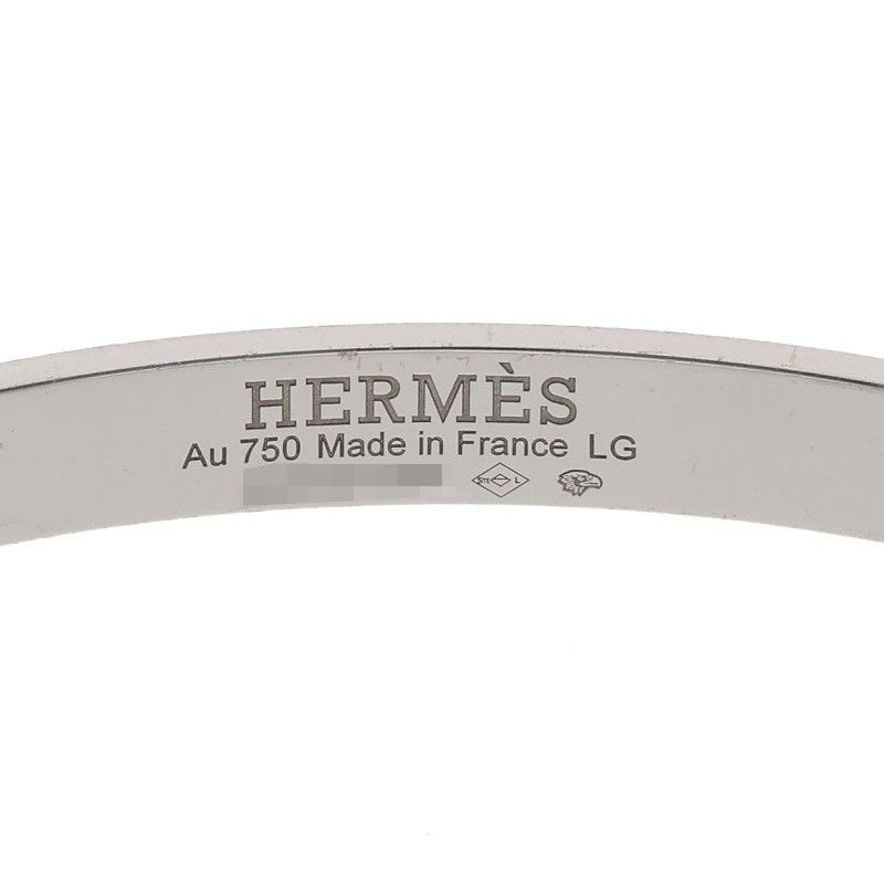 Hermes H D'ancre PM 18K White Gold PAVE Diamond Hd'ancre Pmbracelet Ladies LG
