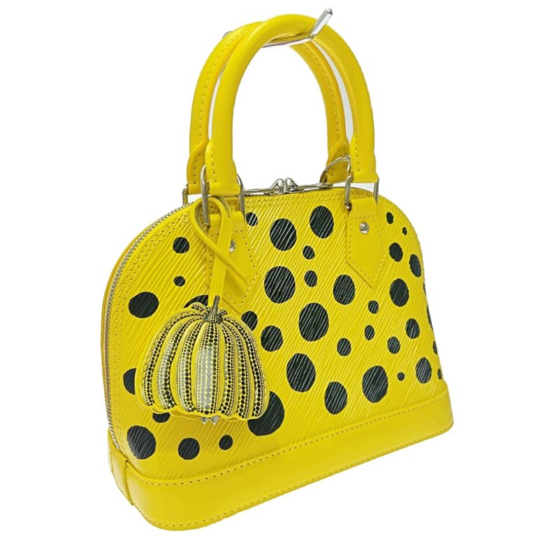 Louis Vuitton M21700 Epi Alma BB × Yayoi Kusama Jone Noir