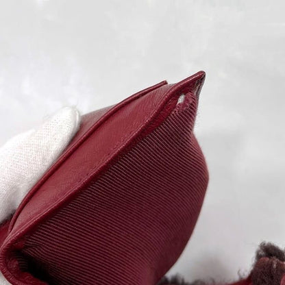 Chanel Mouton Bag Handbag Ec22957 Red Excellent Condition