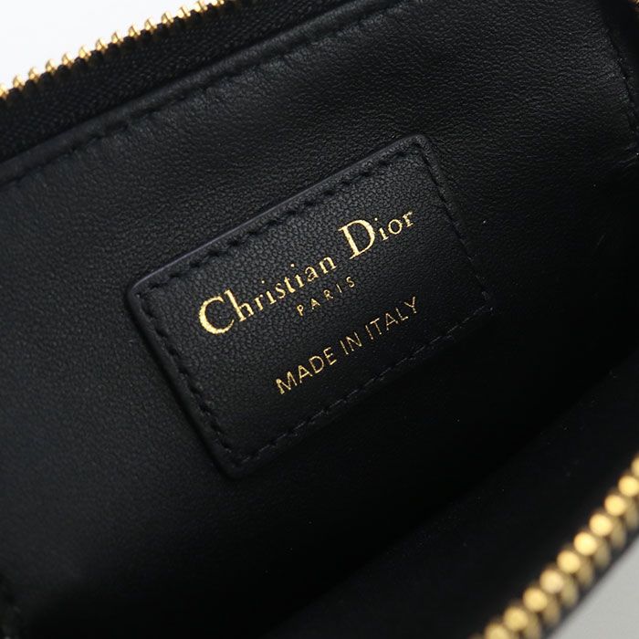 DIOR Lavender Wallet Dior Caro S5177 UWHC M900 Coin Purse Calf Lavender Wallet