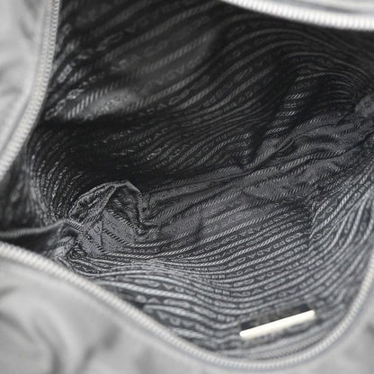 Prada Shoulder Bag Nylon Leather Black 87ka725