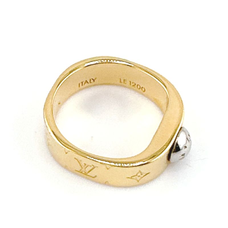 Louis Vuitton M00210 GP S Size Ring - Nanogram Ring - Ring Louis Vuitton Gold