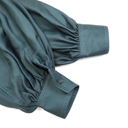 Bottega Veneta Silk-Blend Flared Sleeveless Viscose Shirt 708324 V21j0 Green 36