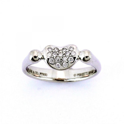 Tiffany & Co Ring Bean Pt950 Platinum Diamond #11 Ladies