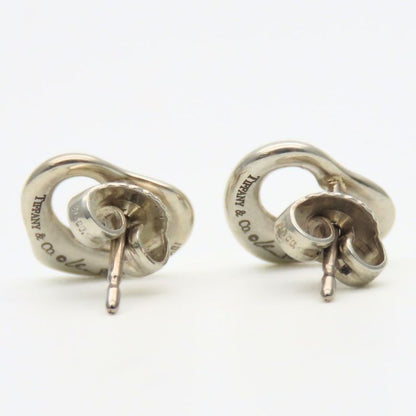 Tiffany & Co Earrings Open Heart 925 Silver Approx 2.1g Silver Elsa Peretti