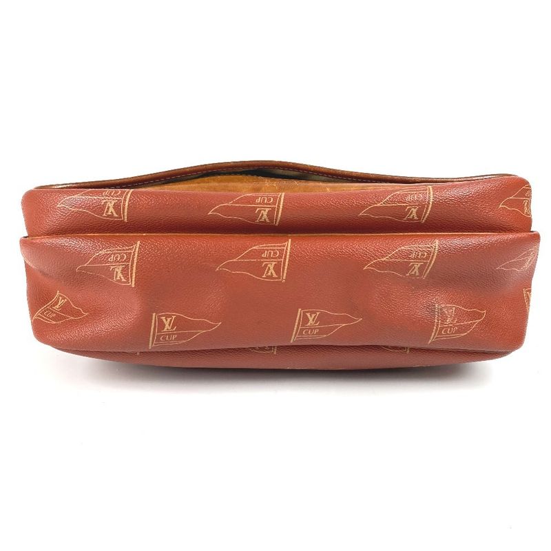 Louis Vuitton Shoulder Bag Calvi M80028 Canvas Avogany Orange