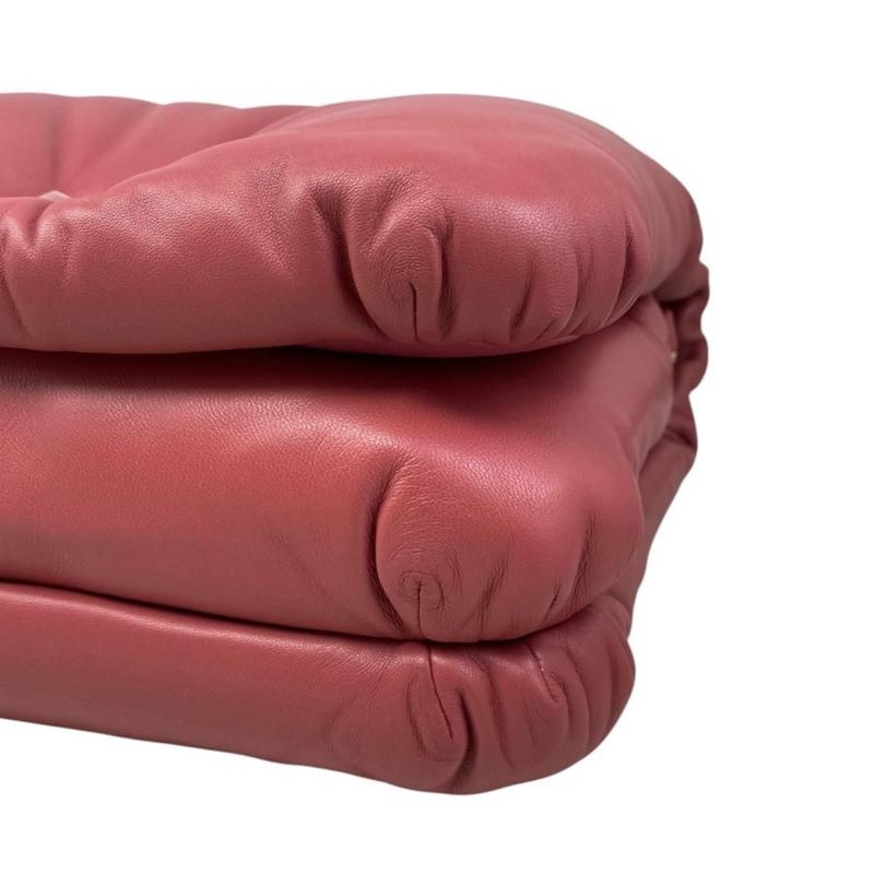 Loewe Shoulder Bag Puffergoya Bag Ap40p41x01 Lambskin Anagram Plum Rose Pink