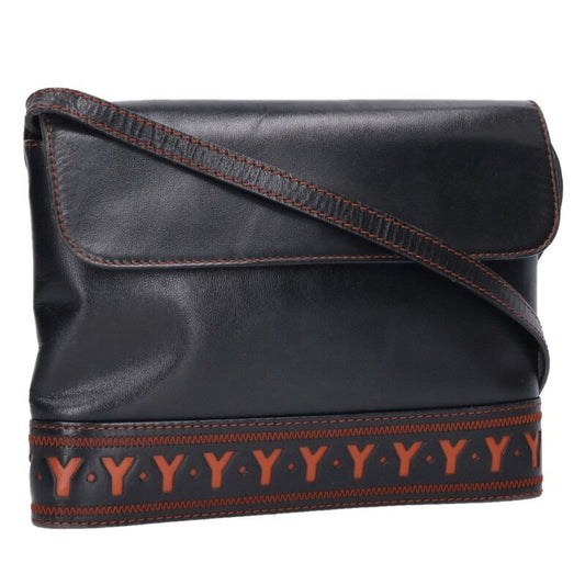 Yves Saint Laurent Y Cutout Vintage Leather Shoulder Bag Women