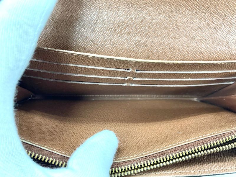 Louis Vuitton Monogram Portefeuille Sarah Long Wallet M61734 Brown Made In