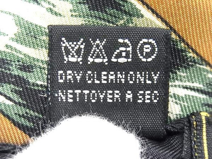 Fendi 100% Silk Leopard Print Scarf Stole Shawl Black And Multicolor