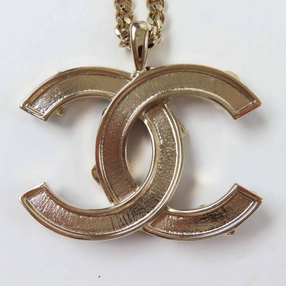 CHANEL B24P Abd325 Camellia Perfume Bag Icon Design Large Coco Mark Necklace