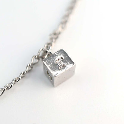 Christian DIOR Bracelet Cube 4charm Approx 5.9g Silver Color Accessories Bag
