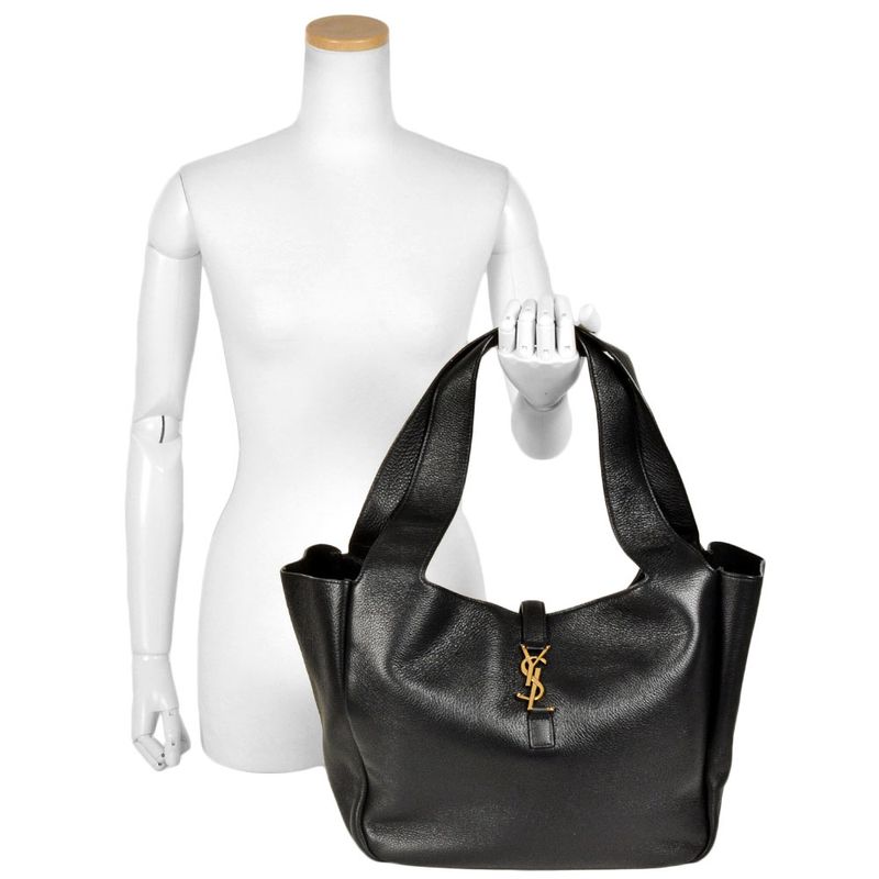 Yves Saint Laurent YVES Saint Laurent Le Saint Cassette Bear Tote Bag Leather