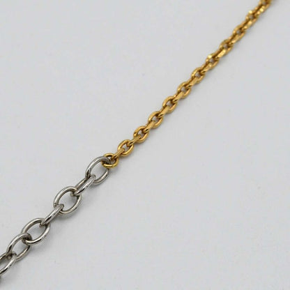 Louis Vuitton LV Necklace M68074 Gold Color And Silver Color Combination