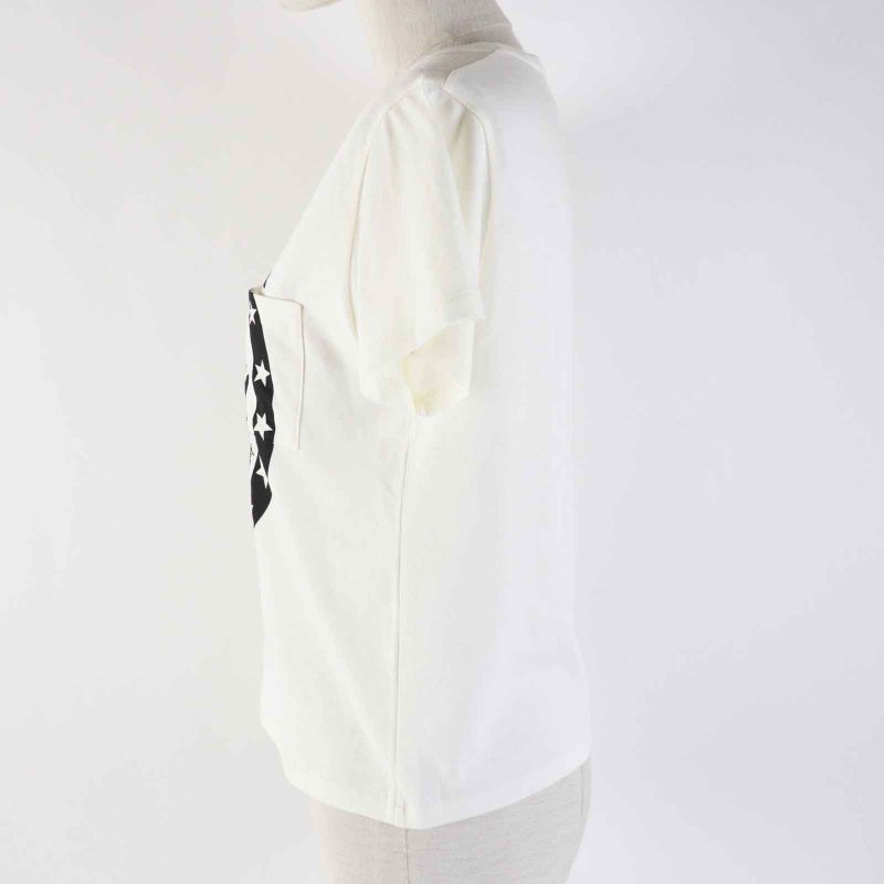 Gucci Disney 644674 Cotton Donald Duck Short Sleeve T-shirt With Pockets Ivory