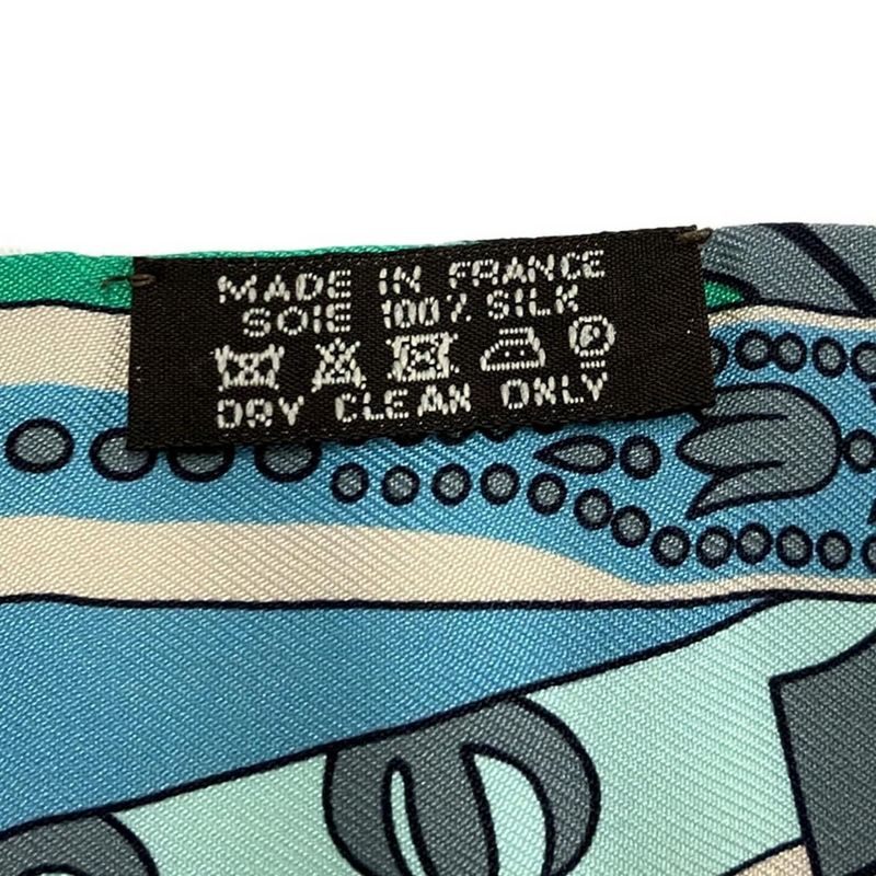 Hermes Scarf Twillie Light Yellow×gray×multi