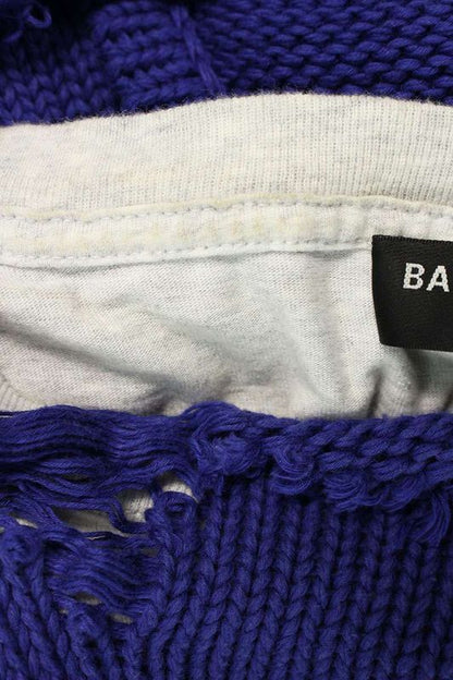 Balenciaga 21AW 662718 T3212 Campaign Logo Destroyed Layered Hoodie Men's XS