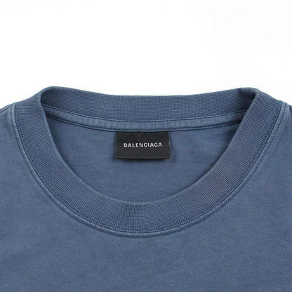 Balenciaga 23ss Medium Fit T-Shirt Medium Fit T-Shirt 612966 Tnvg7 Blue L