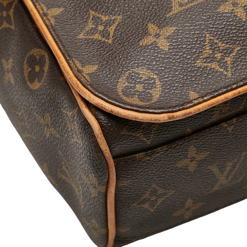 Louis Vuitton Monogram Abbess Crossbody Shoulder Bag M45257 Brown PVC Leather