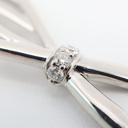 Polished Tiffany & Co Tiffany & Co Bow Bracelet White 750 Total Length: Approx