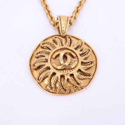 Chanel Coco Mark 94A Necklace GP Gold