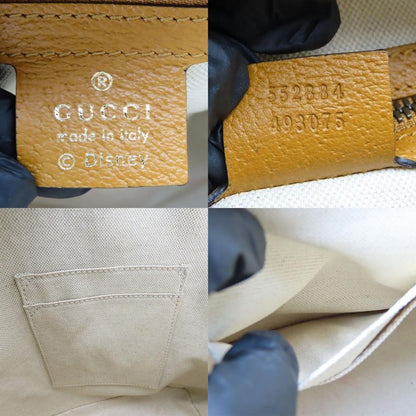 Gucci Backpack Daypack Small Backpack 552884 GG Supreme Canvas Brown Camel Gold