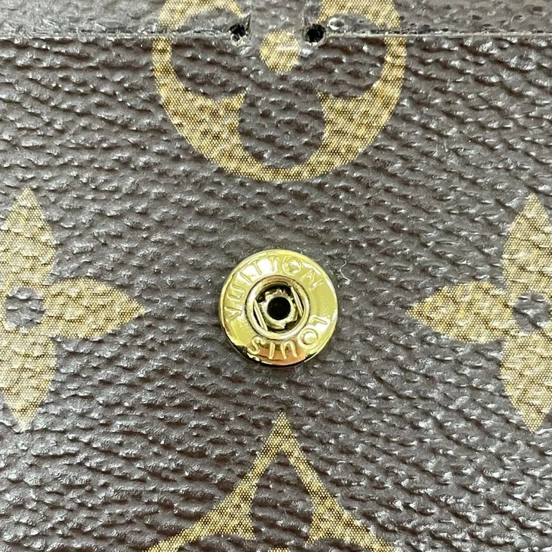 Louis Vuitton Monogram Portefeuille Emilie Zipper Long Wallet M41943 Brown ×