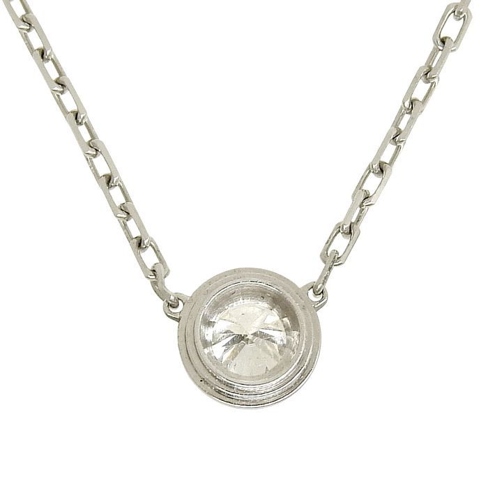 Cartier D'amour Diamond Necklace LM 18K White Gold 750 White Gold With Diamond