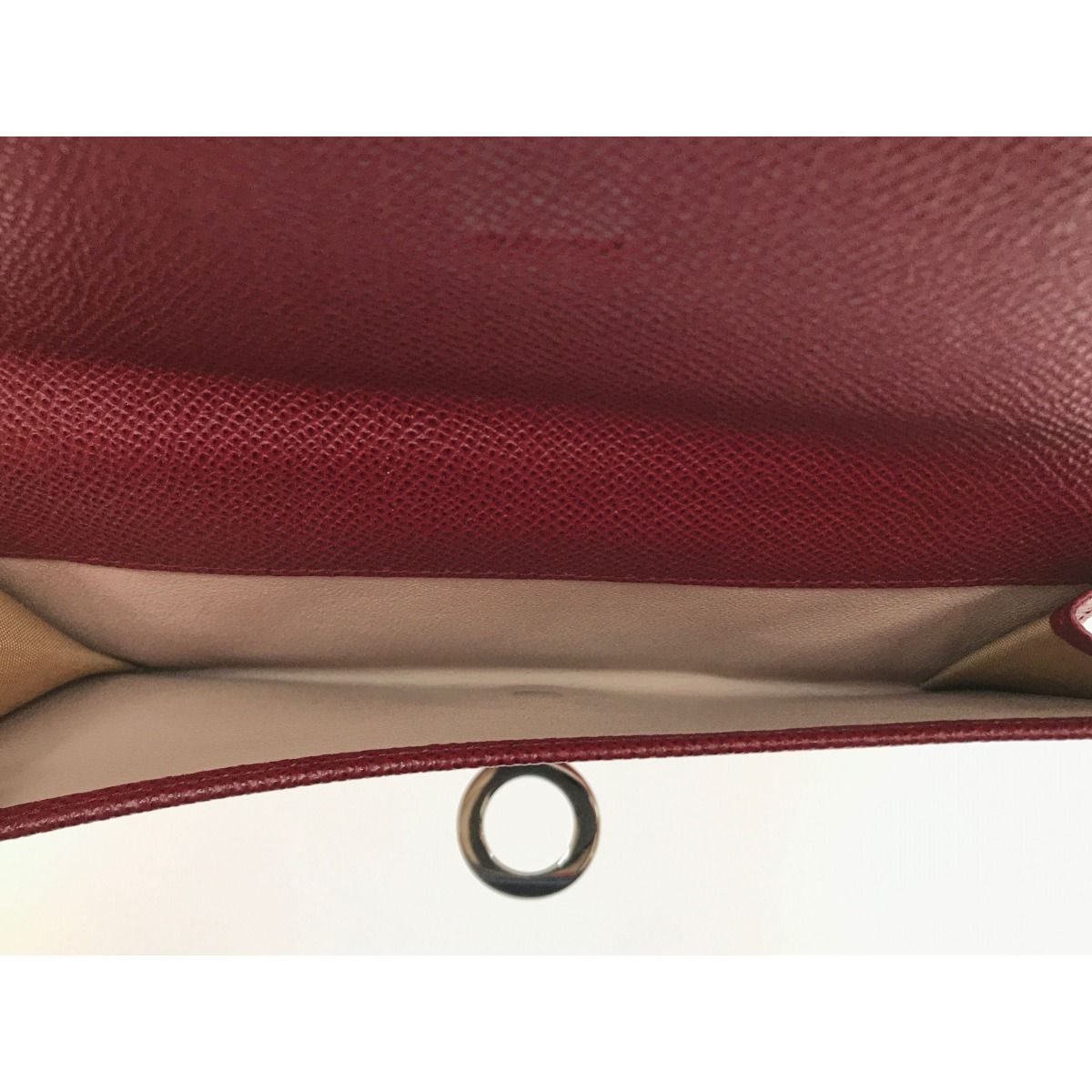 Bvlgari Bvlgari Long Wallet Logo Clip Ruby ​​red 33744