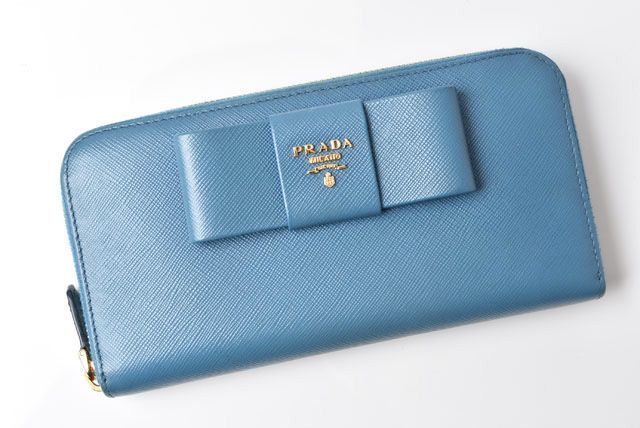 Prada Wallet Prada Long Wallet 1ml506 Saffiano Fiocco Shape Pressed Leather