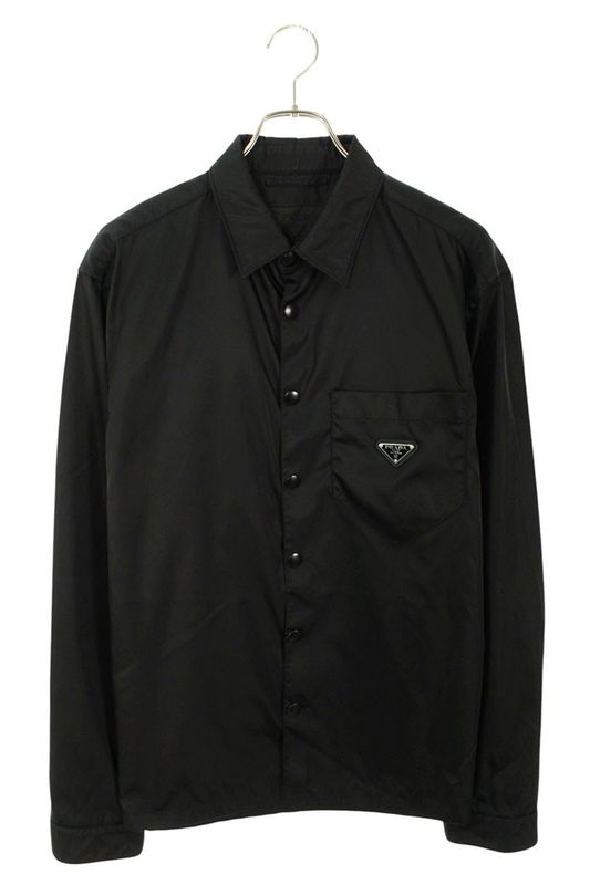 Prada Sc514 S202 1WQ8 Re-nylon Nylon Triangle Plate Shirt Blouson Men's L