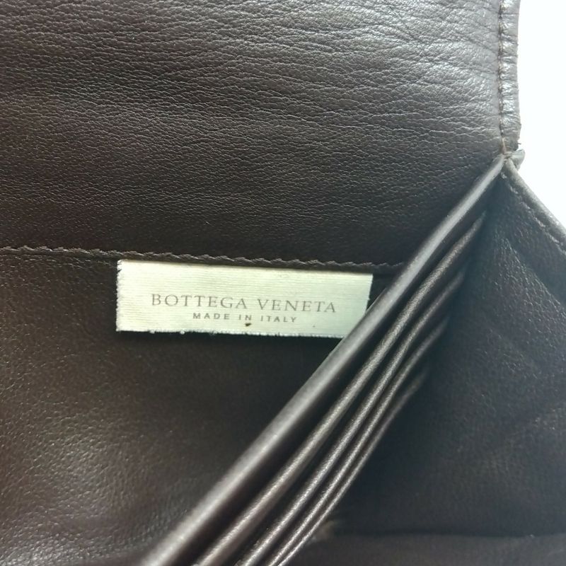 Bottega Veneta Intrecciato Long Wallet Leather 150509 Brown